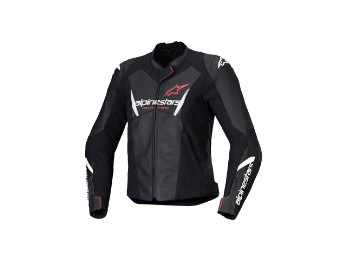 Stella Faster V3 Motorradjacke Damen (Schwarz/Weiß/Rot)