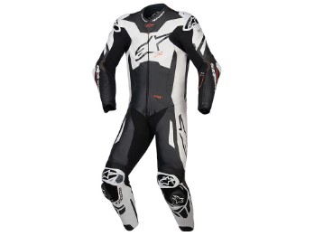 GP Plus V4 Sprint 1tlg. Motorradlederkombi (Schwarz/Weiß/Rot)