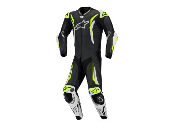 GP Tech V5 Motorradlederkombi 1tlg. (Schwarz/Weiß/Gelb)