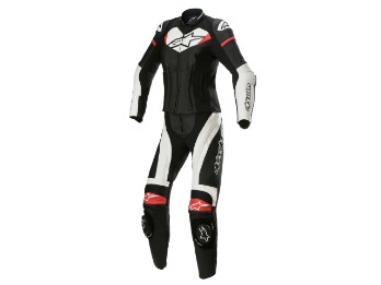Stella GP Plus 2tlg. Motorradlederkombi Damen (schwarz/weiß/rot)