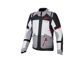 Andes V4 Drystar Motorradjacke (Grau/Schwarz/Rot)