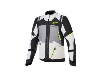 Andes V4 Drystar Motorradjacke (Grau/Schwarz/Gelb)