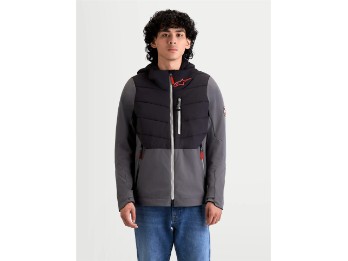 Therma-Tech WP Motorradjacke (Schwarz/Dunkelgrau)