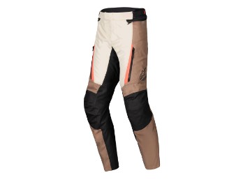 ST-1 Waterproof Motorradhose (Braun/Schwarz/Fluorot)