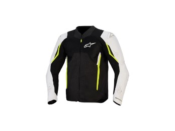 AST V3 Air Motorradjacke (Schwarz/Silber/Neongelb)