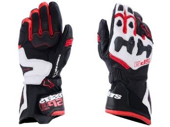 SP-9 Sport Motorradhandschuhe (schwarz / weiß / rot)