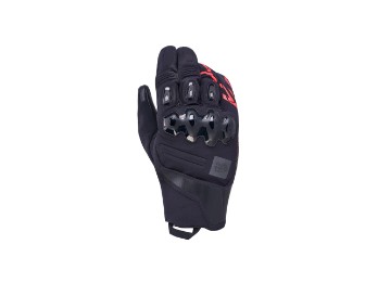 Harok Pro Drystar Motorradhandschuhe (Schwarz/Grau/Rot)