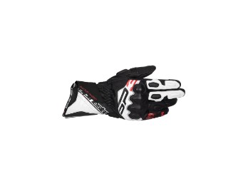 SP-3 Motorradhandschuhe (Schwarz/Weiß/Fluorot)