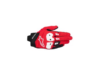 SP X1 Motorradhandschuhe (Rot/Schwarz/Weiß)