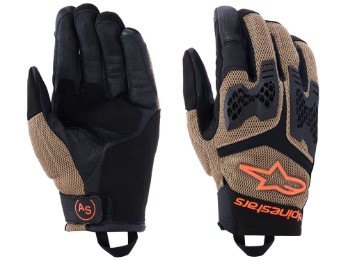 Manti Air Motorradhandschuhe (khaki / schwarz / orange)