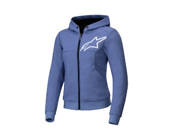 Stella Chrome V2 Sport Motorrad Kapuzenpullover Damen (Blau/Lila/Weiß)