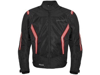 Mistral Motorrad Textiljacke Mesh-Blouson (schwarz/rot)
