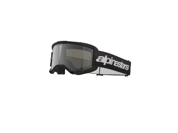 Vision 3 Wordmark Motorradbrille (Schwarz/Silber verspiegelt)