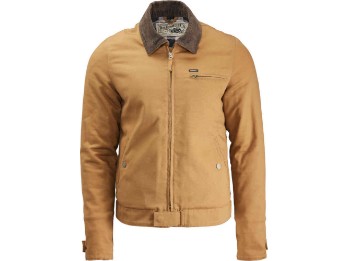 Canvas Jacket Motorrad-Textiljacke (Tabakbraun)