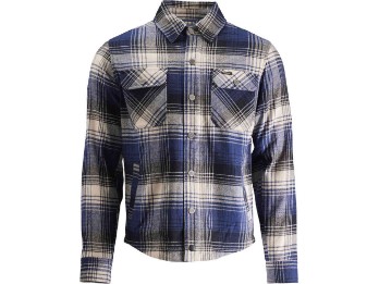 Rider Shirt Houston Motorrad-Hemd (Dunkelblau/Beige)
