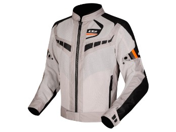 Garda Air Motorradjacke (Grau/Schwarz/Orange)