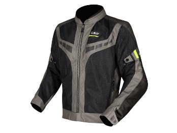 Garda Air Motorradjacke (Schwarz/Grün/Neongelb)