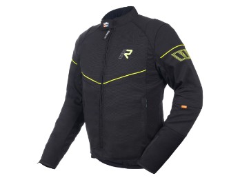 Airgobi 2.0 Motorradjacke (Schwarz/Neongelb)