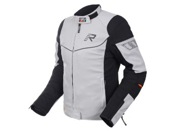 Airgobina 2.0 Motorradjacke Damen (Hellgrau/Schwarz)
