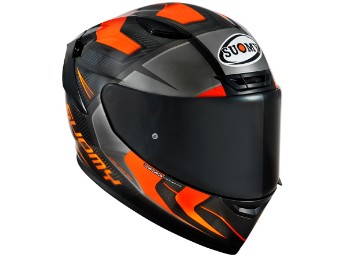 TX-Pro Carbon Advance Integralhelm (schwarz/carbon/orange)