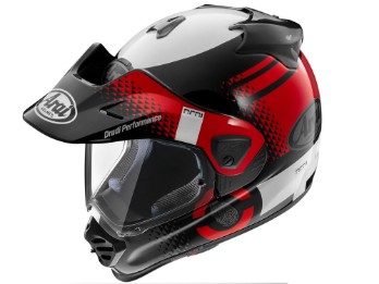 Tour-X5 Print Adventure Endurohelm (schwarz / rot / weiß)