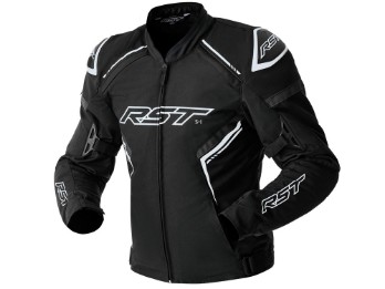 S1 D3O Motorradjacke (schwarz / weiß)