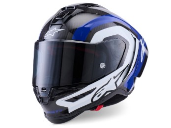 Supertech R10 Arius Carbon Integralhelm (black white blue)