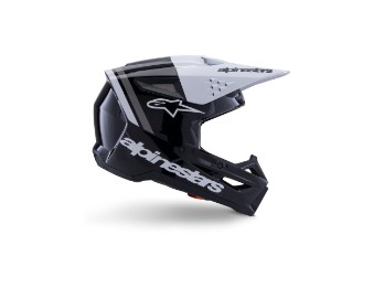 S-M3 Radium Crosshelm (Schwarz/Weiß/Grau)