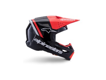 S-M3 Radium Crosshelm (Schwarz/Rot/Weiß)