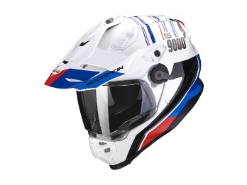 ADF-9000 Air Desert Adventure Helm (weiß/blau/rot)