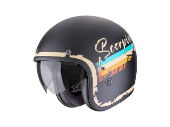 Belfast EVO Adonis Jethelm (Schwarzmatt/Beige)