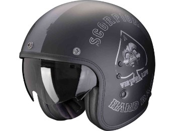 Belfast EVO Spade Jethelm (Schwarzmatt/Silber)