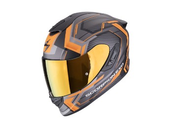 EXO-1400 EVO II Air Linart Motorradhelm (Schwarzmatt/Orange)