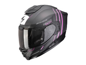 EXO-1500 Carbon Air Zity Motorradhelm (Schwarzmatt/Pink)