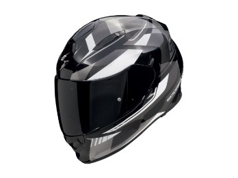 EXO-491 Abilis Motorradhelm (Schwarz/Silber/Weiß)