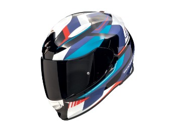 EXO-491 Abilis Motorradhelm (Schwarz/Blau/Rot)