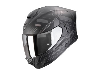 EXO-530 Air Fond Motorradhelm (Schwarzmatt/Silber)