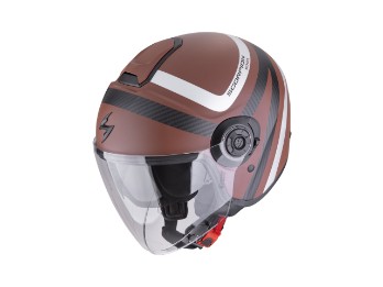 EXO-City II Riva Motorradhelm (Braunmatt/Silber)