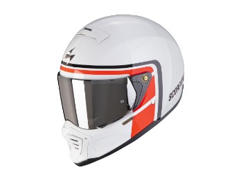 EXO-HX1 Nostalgia Streetfighterhelm (weiss/rot/schwarz)