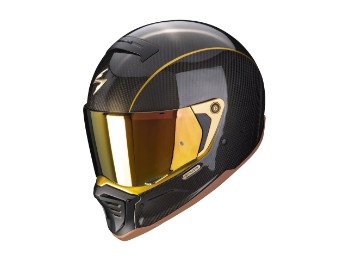 EXO-HX1 Carbon SE Solid Integralhelm (schwarz/carbon/gold)