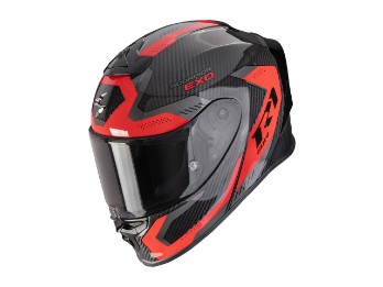 EXO-R1 Evo Carbon Air Propel Motorradhelm (Schwarz/Rot/Carbon)