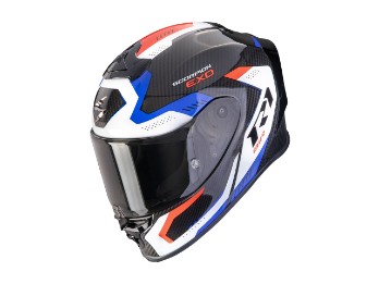 EXO-R1 Evo Carbon Air Propel Motorradhelm (Schwarz/Weiß/Rot/Blau)