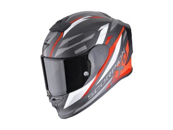 EXO-R1 EVO Carbon Air Runner Motorradhelm (Schwarzmatt/Rot)