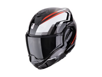 EXO-TECH EVO Furio Motorradhelm (Schwarz/Rot)