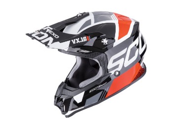 VX-16 EVO Air Analog Crosshelm (Schwarz/Rot/Weiß)