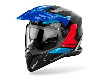 Bandit Tune Motorradhelm (Schwarz/Blau/Rot)
