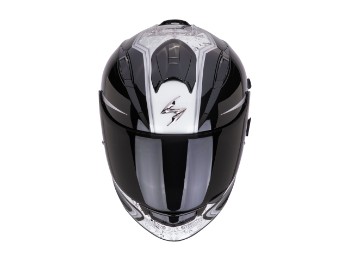 EXO-491 Run Motorradhelm (Schwarz/Chamäleon)