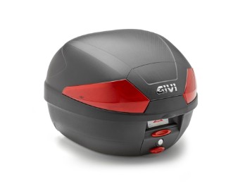 B29 TECH - Monolock Topcase mit Platte (schwarz/rot)