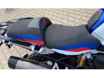 Sitzbank Ready Luxe BMW R1200GS/R1250GS Speciale Serie mit Gel (schwarz/blau,rot)