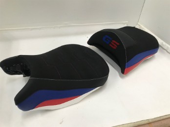 Sitzbank Ready Luxe BMW R1200GS/R1250GS Speciale Serie mit Gel (schwarz/blau,rot)